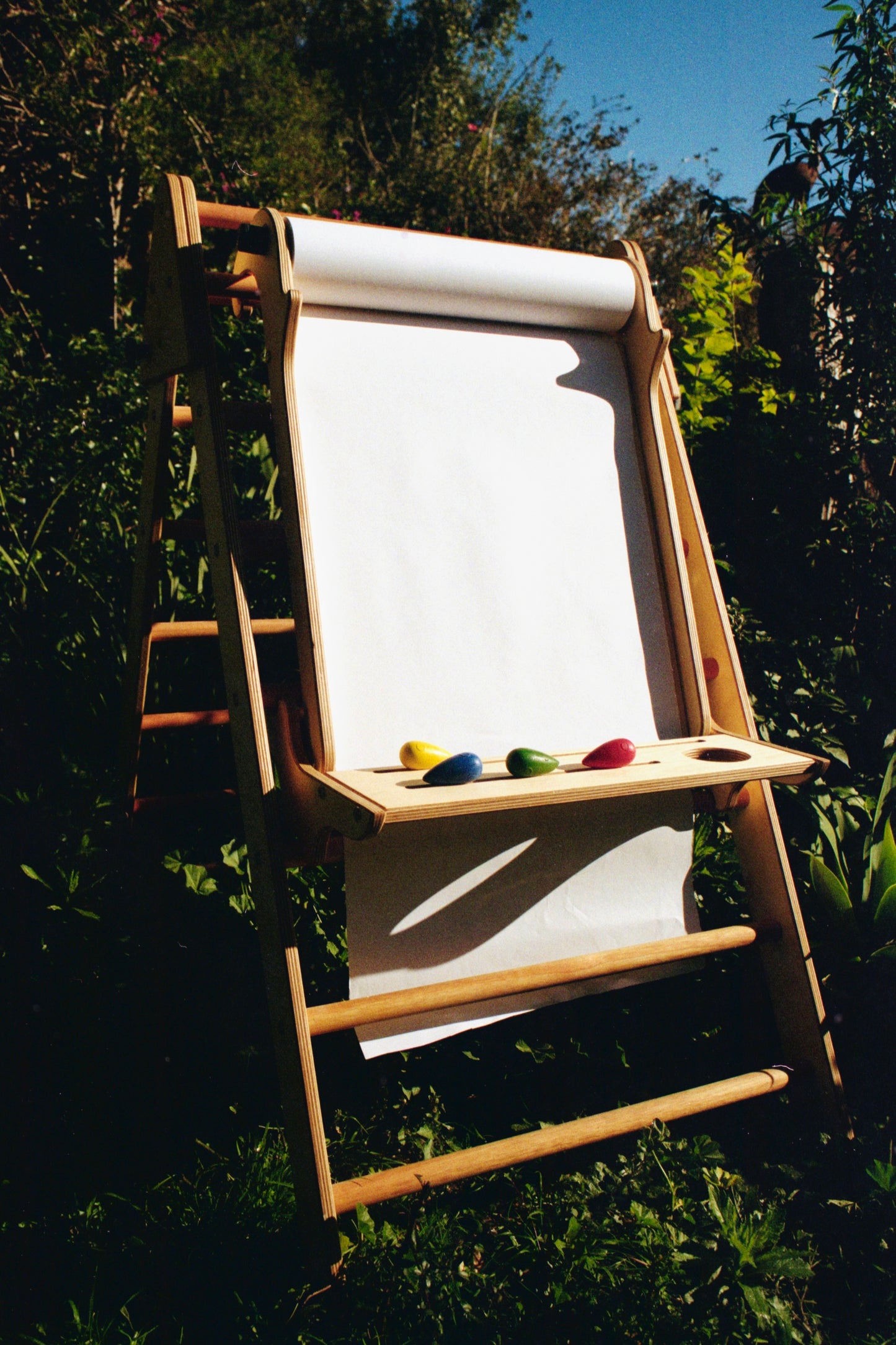 Convertible Pikler Triangle and Art Easel “Climb and Create”