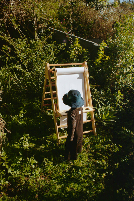 Convertible Pikler Triangle and Art Easel “Climb and Create”